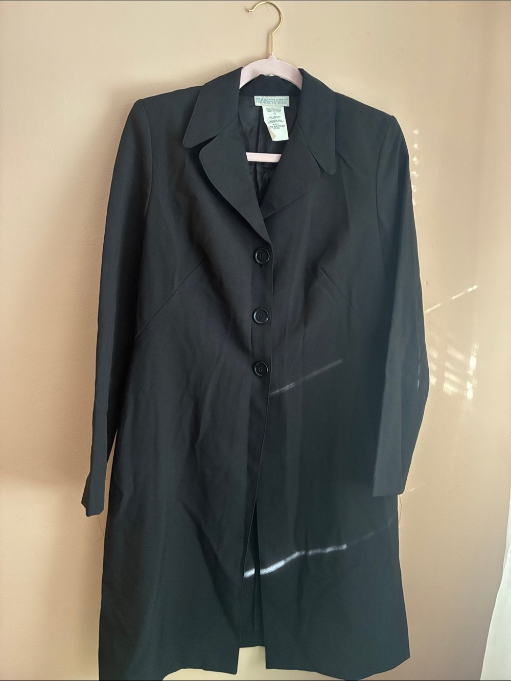 Vintage Long Black Blazer
